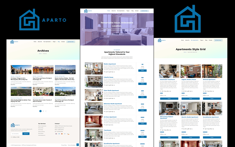 Real Estate WordPress Theme.