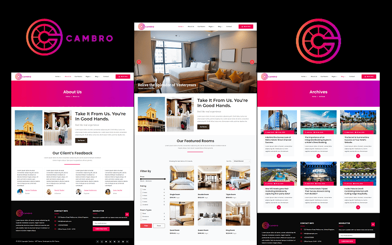 Hotel WordPress Theme.