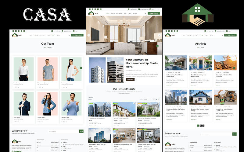 Real Estate WordPress Theme.