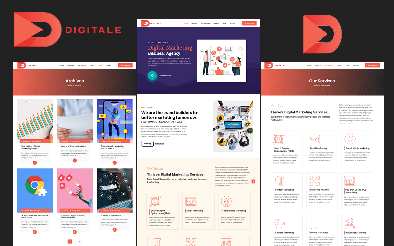 Digital Marketing Agency WordPress Theme.