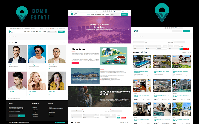 Real Estate WordPress Theme.