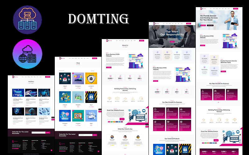 Domting WordPress Theme & HTML Template.