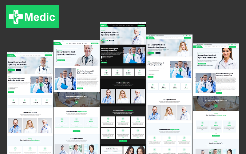 Medic WordPress Theme & HTML Template.