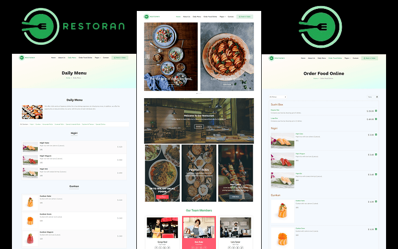 Restaurant WordPress Theme.