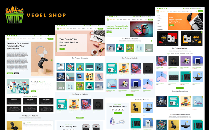 Vegel WordPress & WooCommerce Theme.